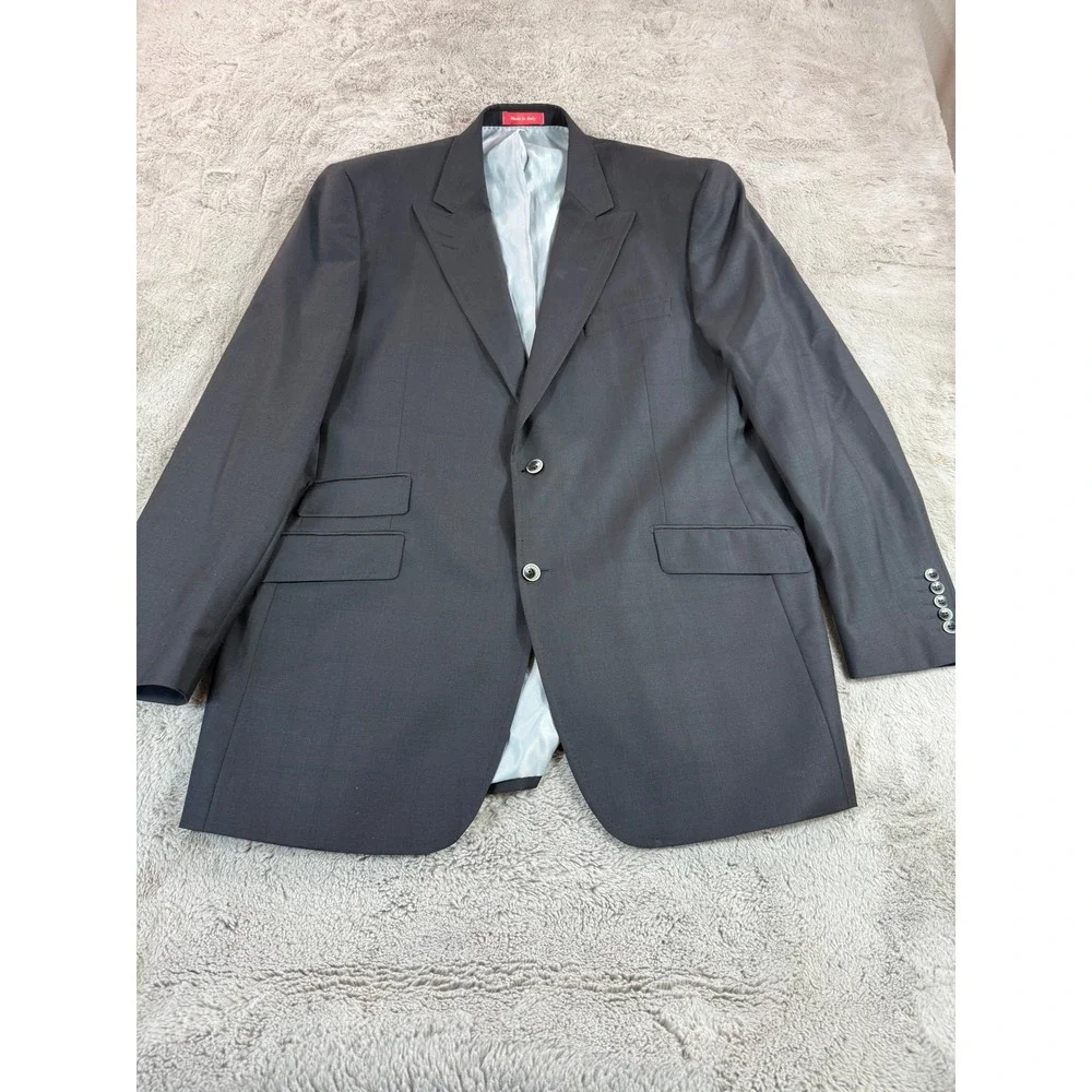 Sergio‎ Valentino Men's 48L Amaretto Wool Blazer Italy Business Career Winter